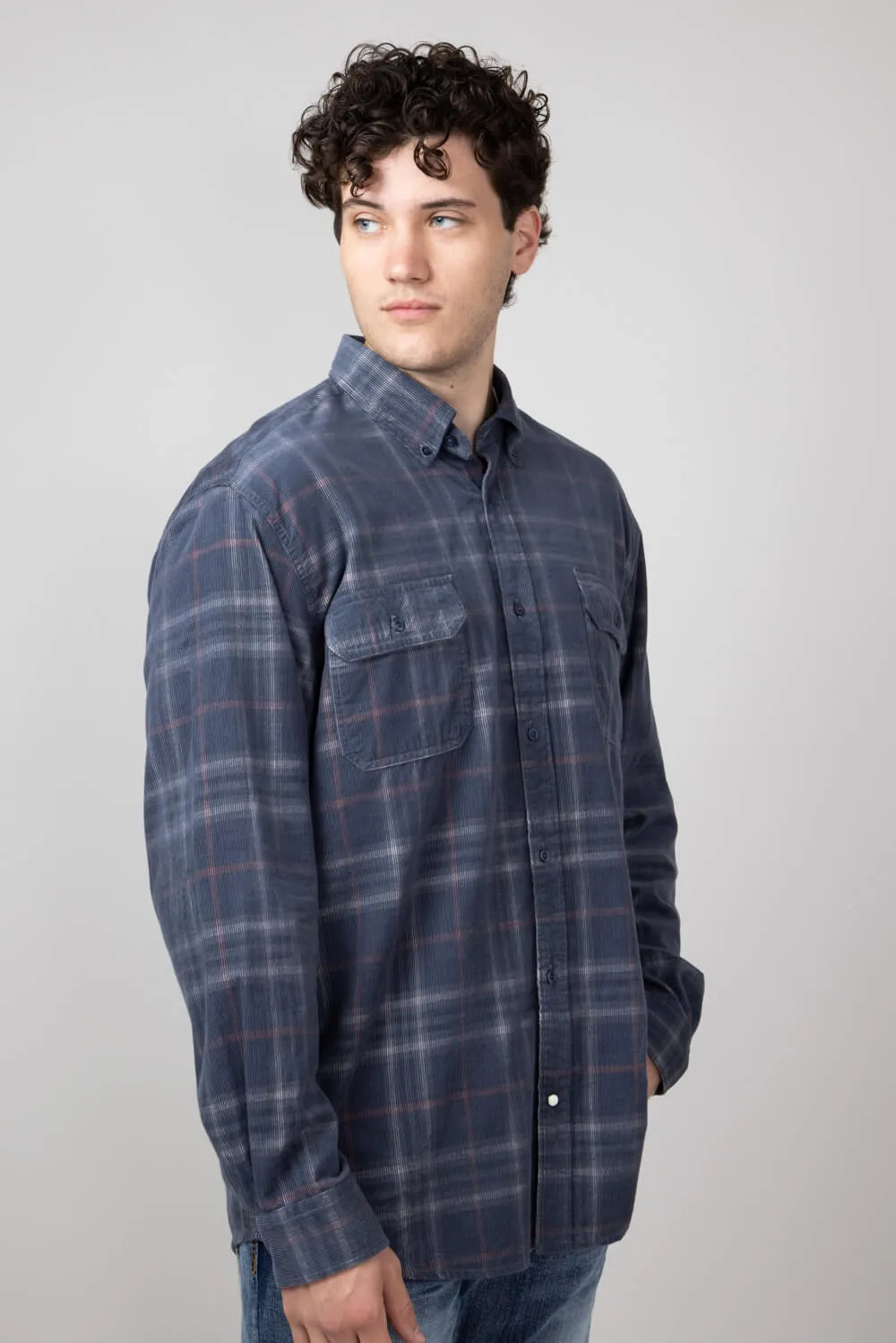 1897 Legends Corduroy Shirt for Men in Steel | 359-STEEL SMU