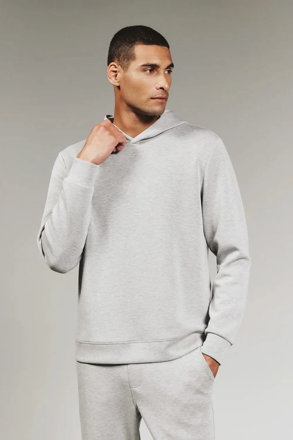 7Diamonds REV Hoodie for Men in Heather Grey | STH-8362 HEATHER GRAY