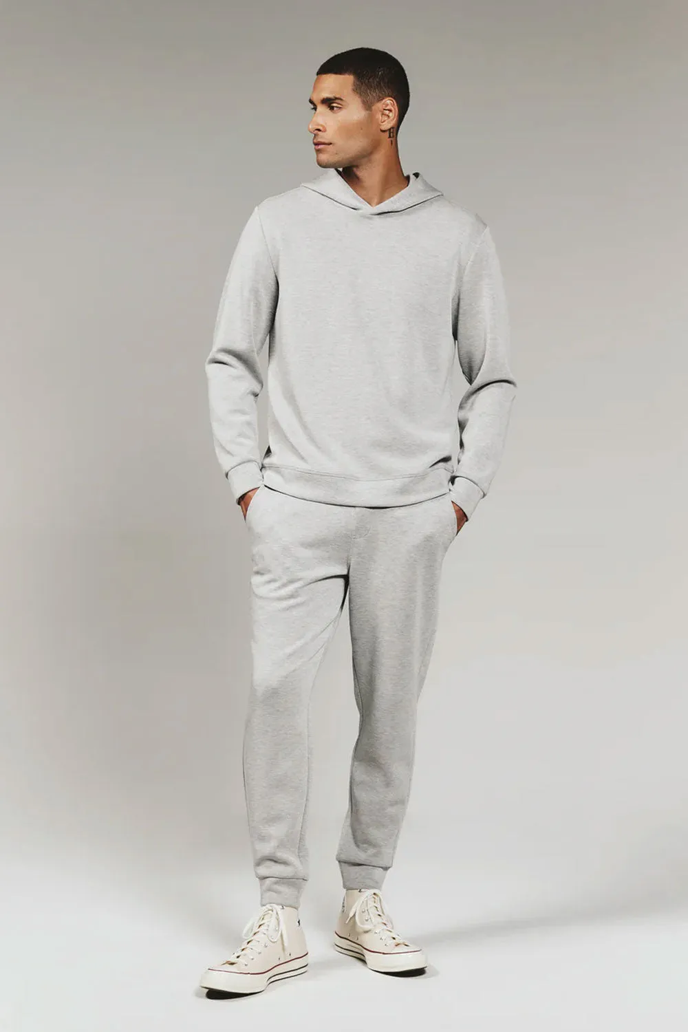 7Diamonds REV Hoodie for Men in Heather Grey | STH-8362 HEATHER GRAY
