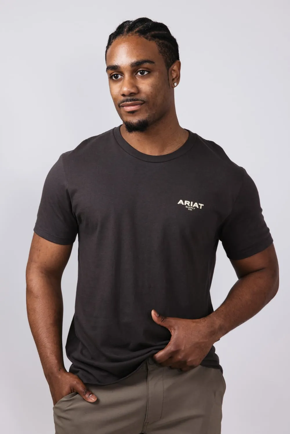 Ariat Explore Circle T-Shirt for Men in Vintage Black | 10058899-VINTAGEBLACK