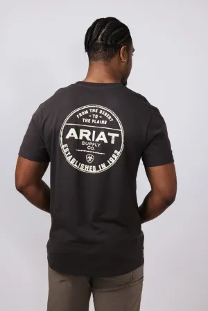 Ariat Explore Circle T-Shirt for Men in Vintage Black | 10058899-VINTAGEBLACK