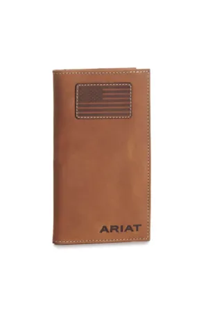 Ariat Rodeo Flag Wallet in Brown | A3548344-BROWN