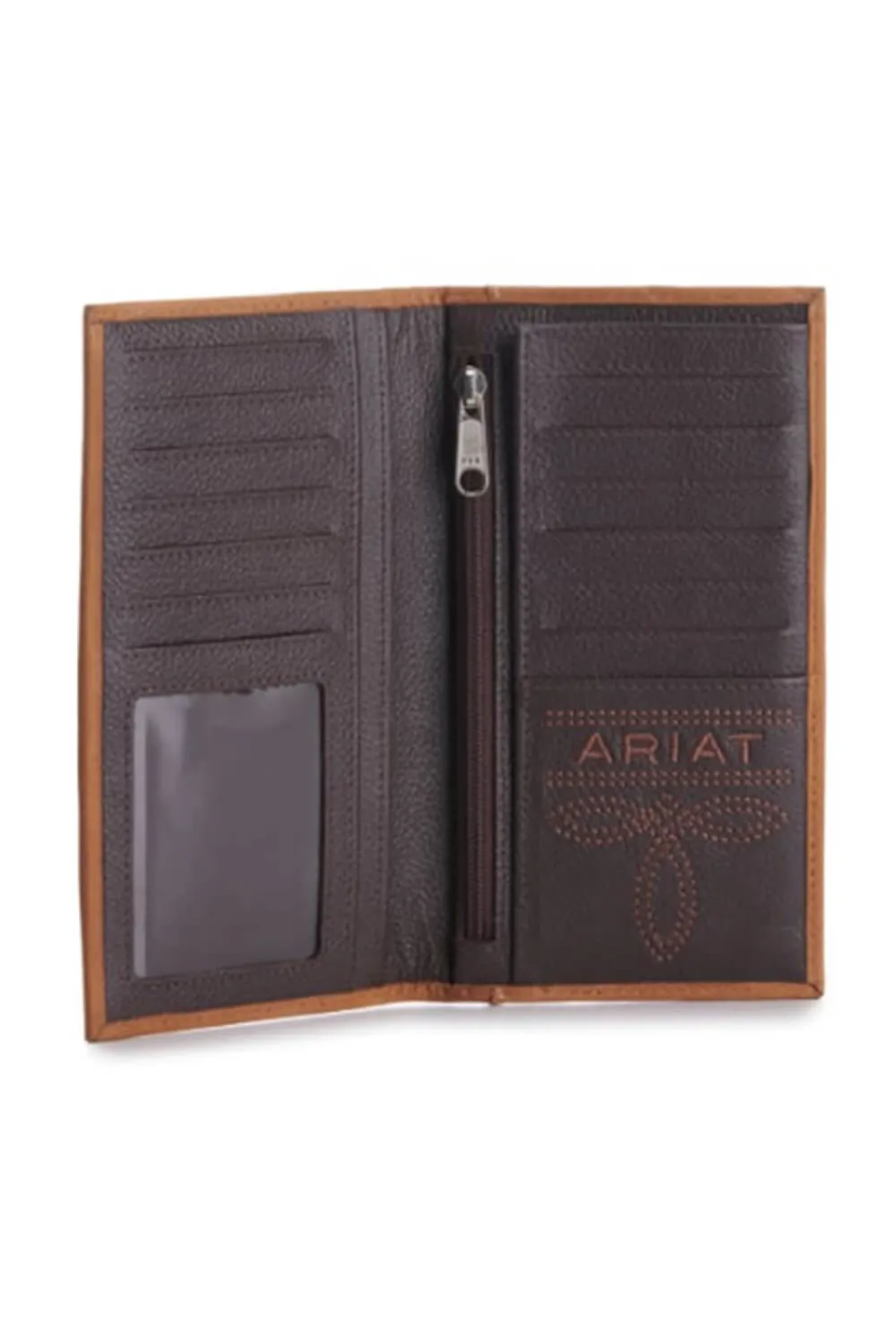 Ariat Rodeo Flag Wallet in Brown | A3548344-BROWN