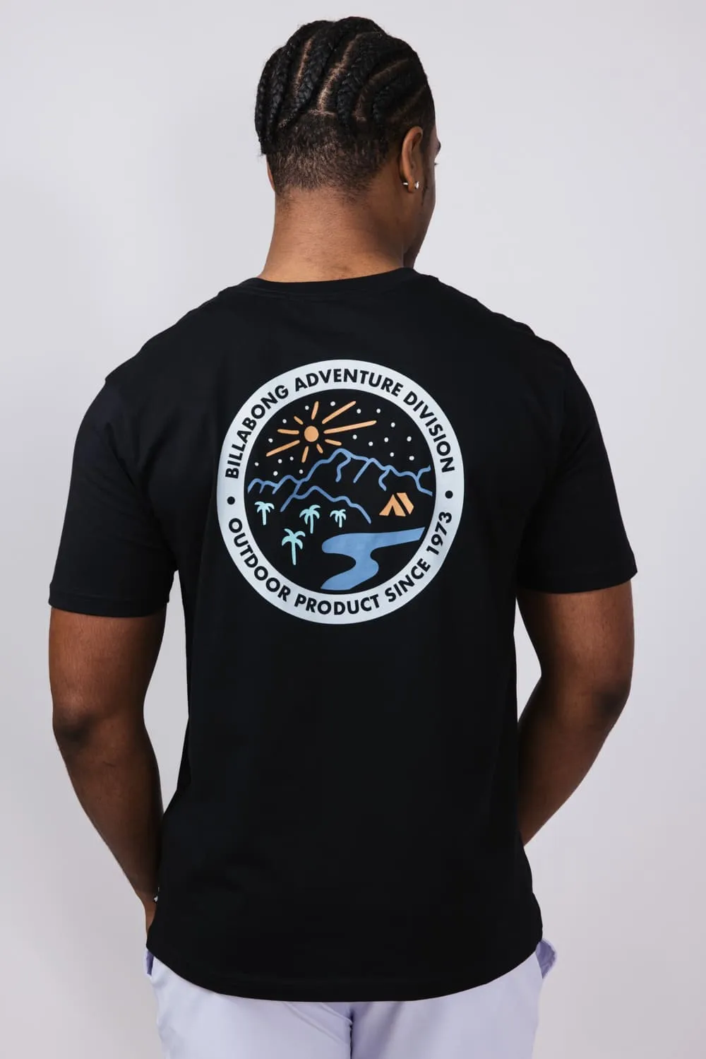 Billabong Rockies A/Div Premium T-Shirt for Men in Black | 24A502500-BLACK