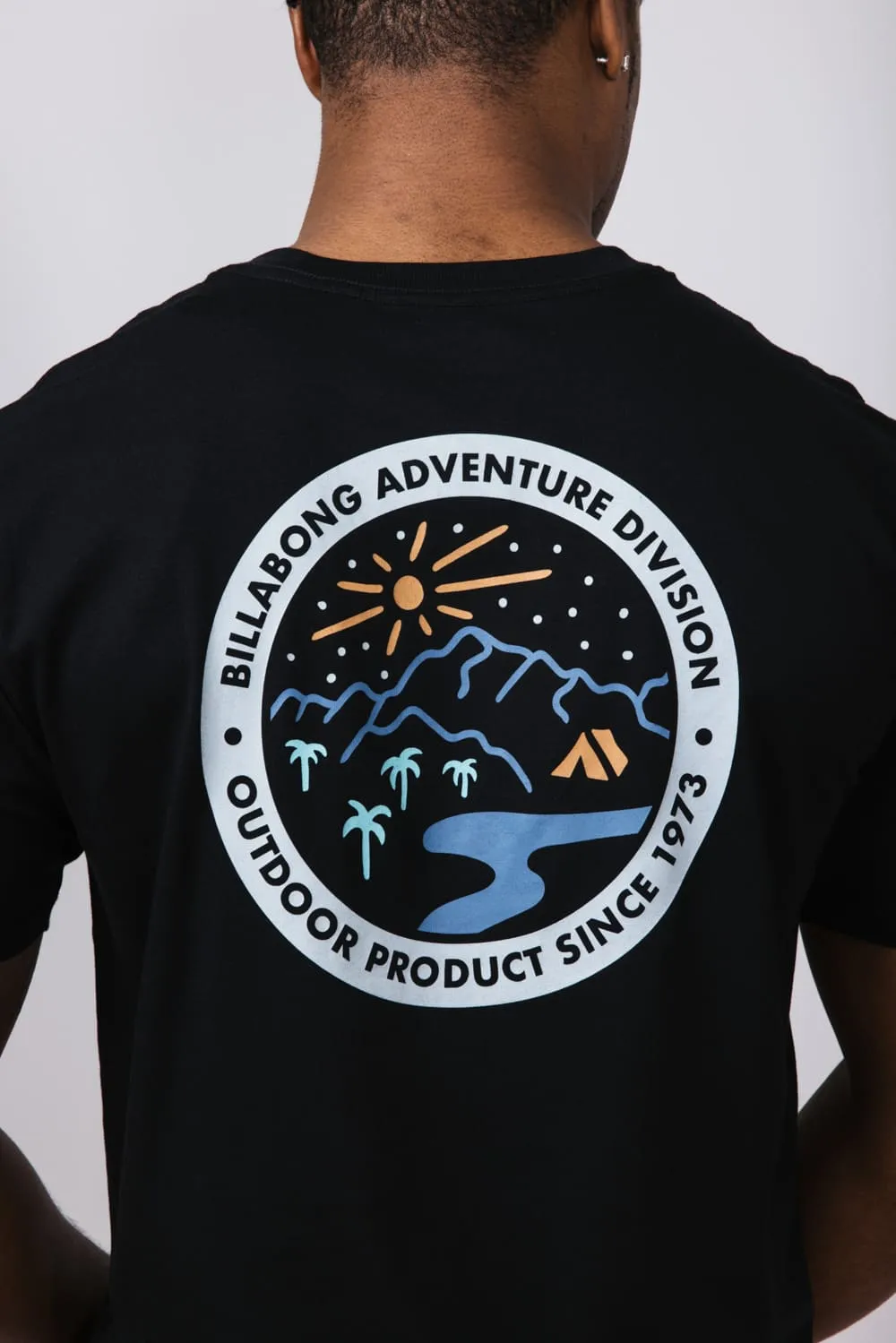 Billabong Rockies A/Div Premium T-Shirt for Men in Black | 24A502500-BLACK