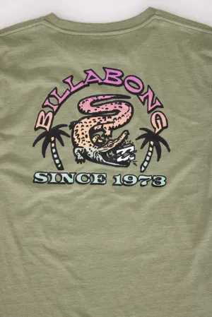 Billabong Youth Alligator Attack T-Shirt for Boys in Moss Heather | BSSIA13F-313