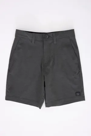 Billabong Youth Crossfire Hybrid Shorts for Boys in Asphalt | BWSIK37F-025
