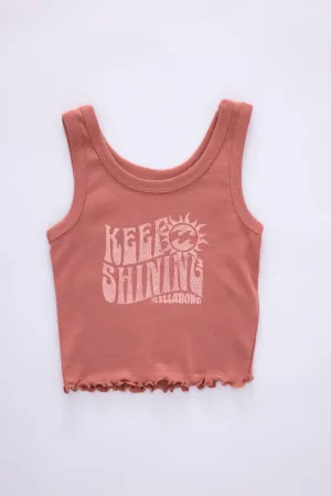Billabong Youth Keep Shining Tank Top for Girls in Canyon Roses | 25BSSIB33S-669