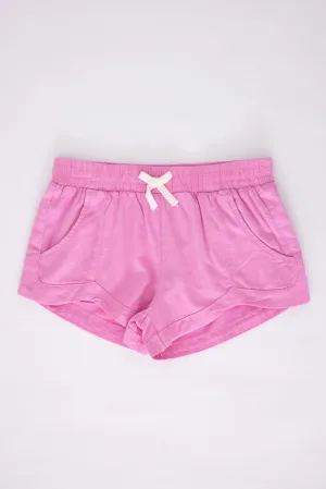 Billabong Youth Mad For You Elastic Waist Shorts for Girls in Pink | BSSIC05S-684