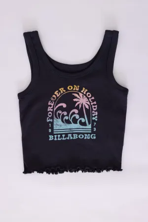 Billabong Youth On Holiday Tank Top for Girls in Black Sands | BSSIB31G-020