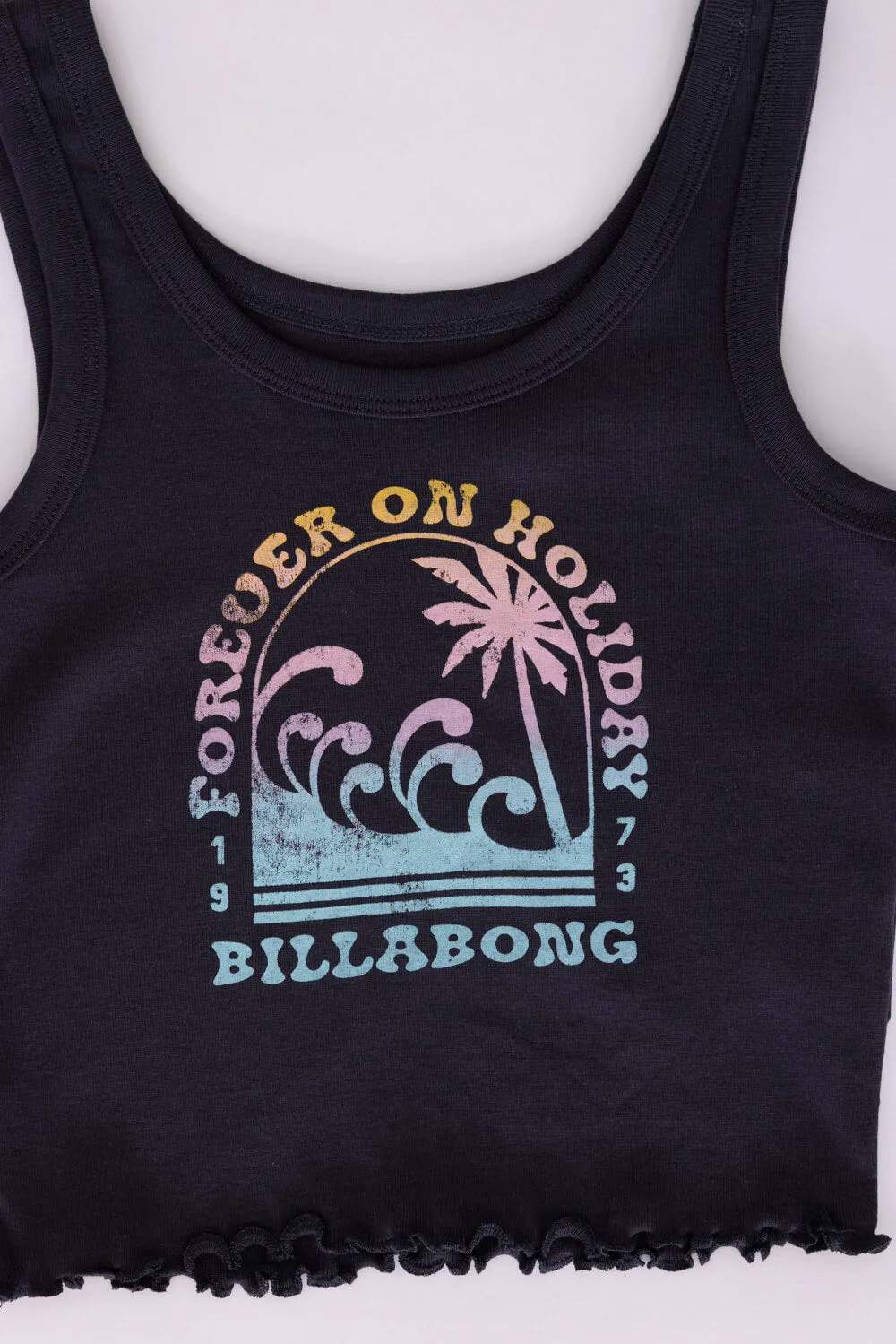 Billabong Youth On Holiday Tank Top for Girls in Black Sands | BSSIB31G-020