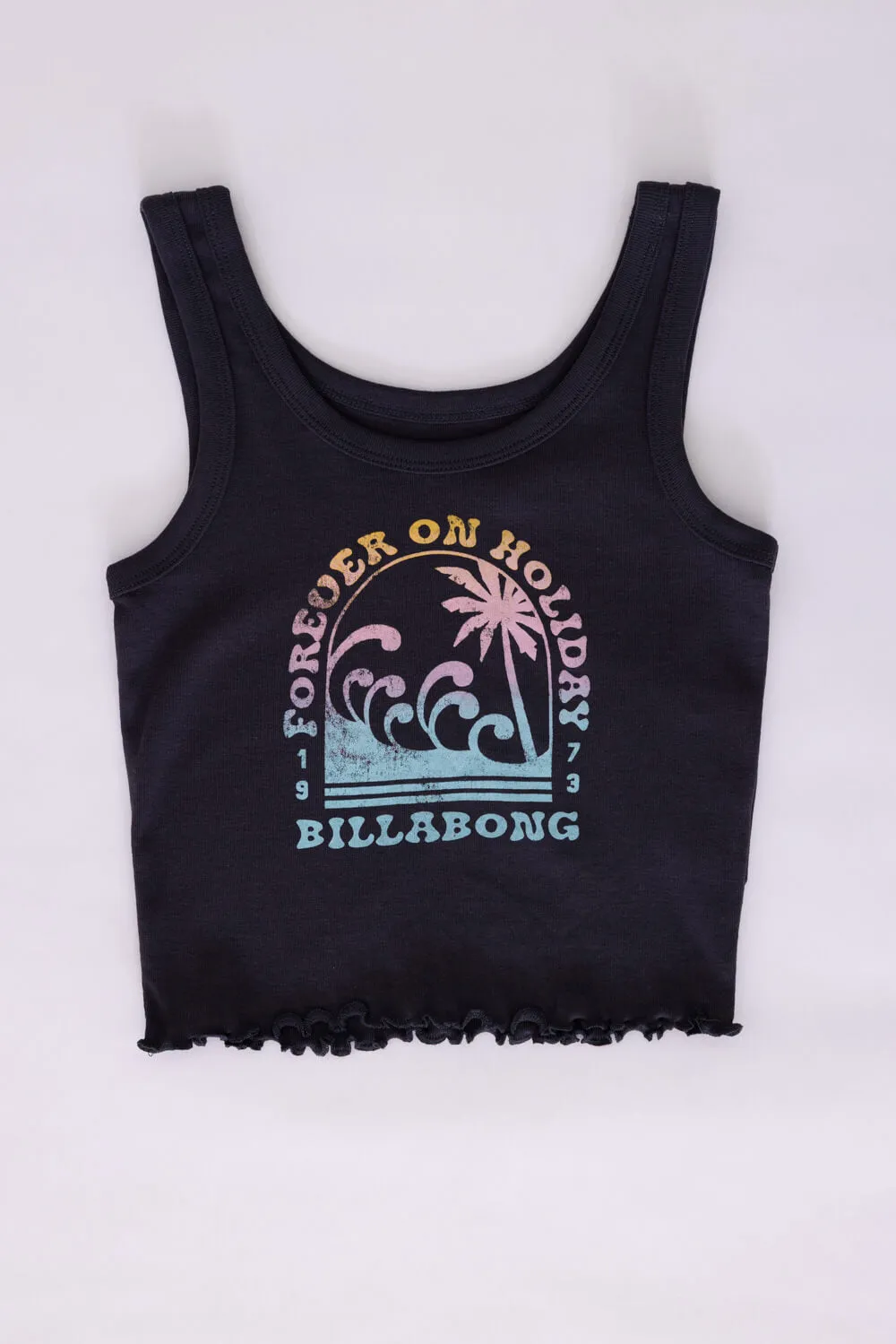 Billabong Youth On Holiday Tank Top for Girls in Black Sands | BSSIB31G-020