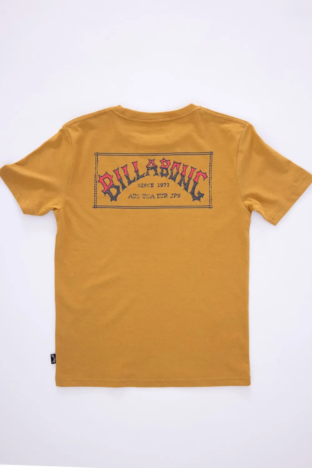 Billabong Youth Original Arch T-Shirt for Boys in Vintage Gold | 25BSSIA20F-732