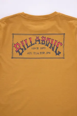Billabong Youth Original Arch T-Shirt for Boys in Vintage Gold | 25BSSIA20F-732