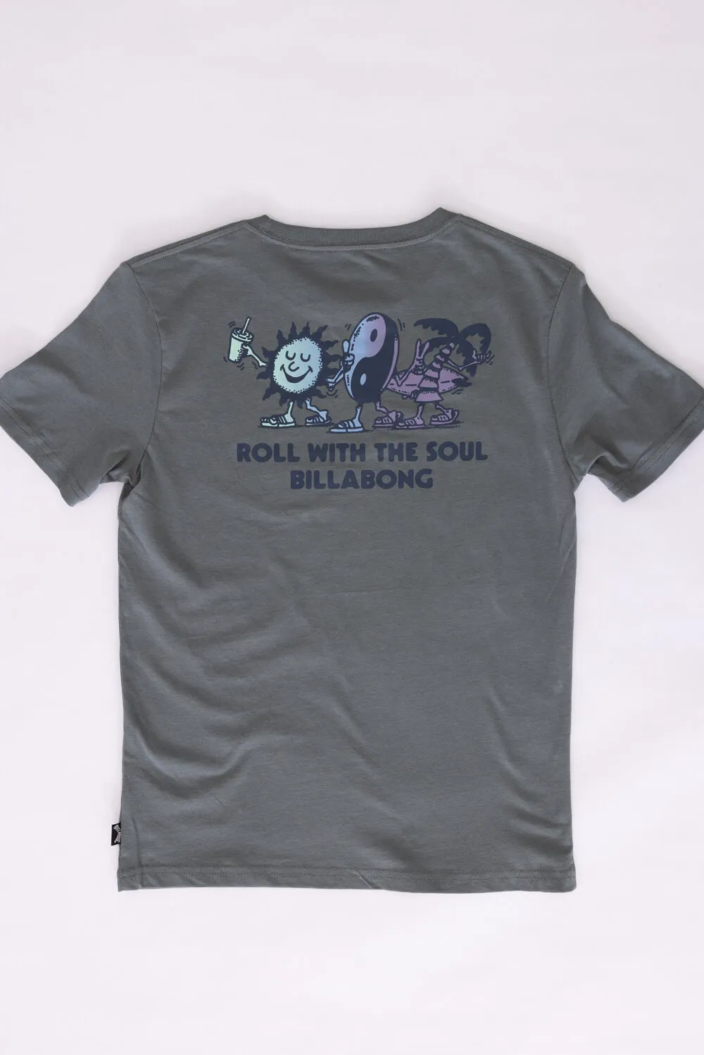 Billabong Youth Roll T-Shirt for Boys in Slate | BSSIA16F-343