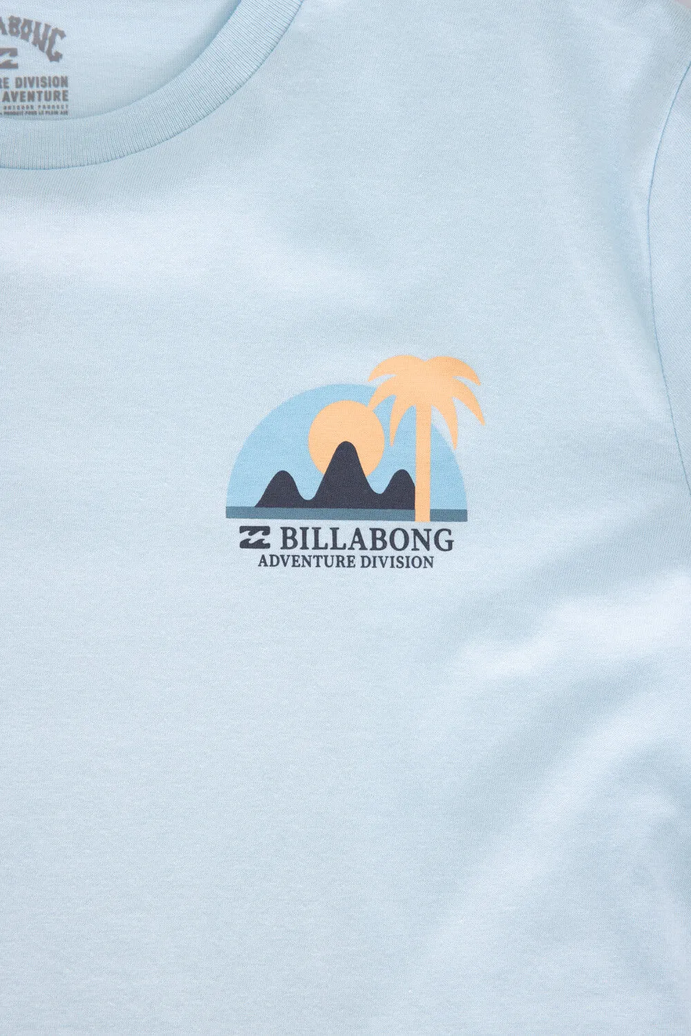 Billabong Youth Sun Down T-Shirt for Boys in Coastal Blue | BSSIA44F-454