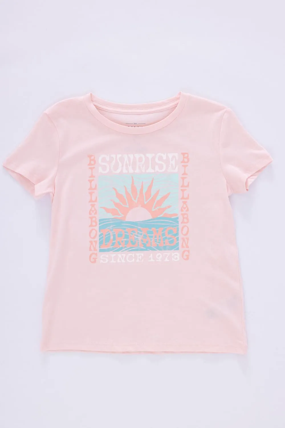 Billabong Youth Sunrise Dreams Boyfriend T-Shirt for Girls in Veiled Rose | 25BSSIA58S-674