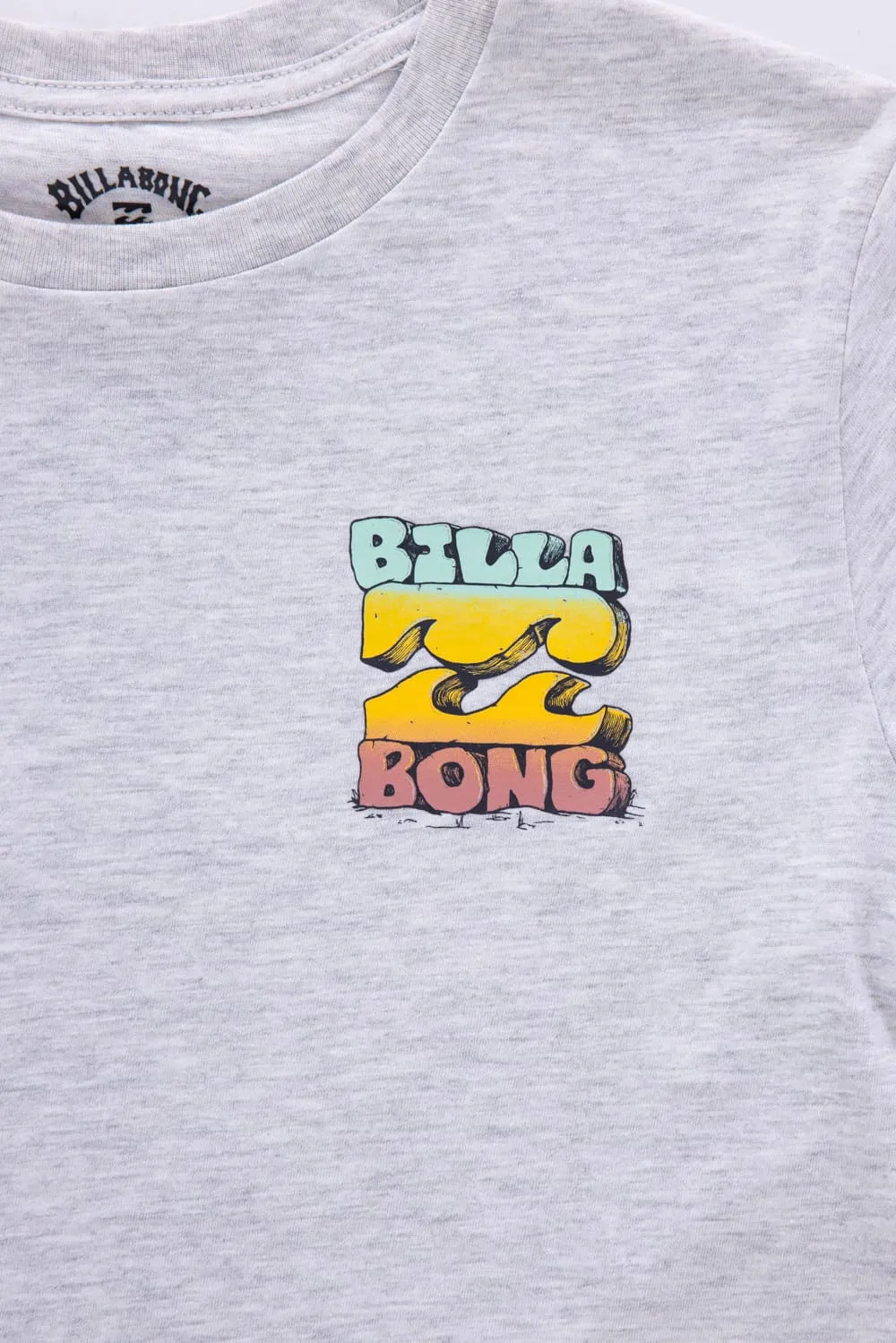 Billabong Youth Sunset Stack T-Shirt for Boys in Light Grey Heather | 25BSSIA15F-051