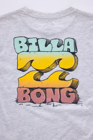 Billabong Youth Sunset Stack T-Shirt for Boys in Light Grey Heather | 25BSSIA15F-051