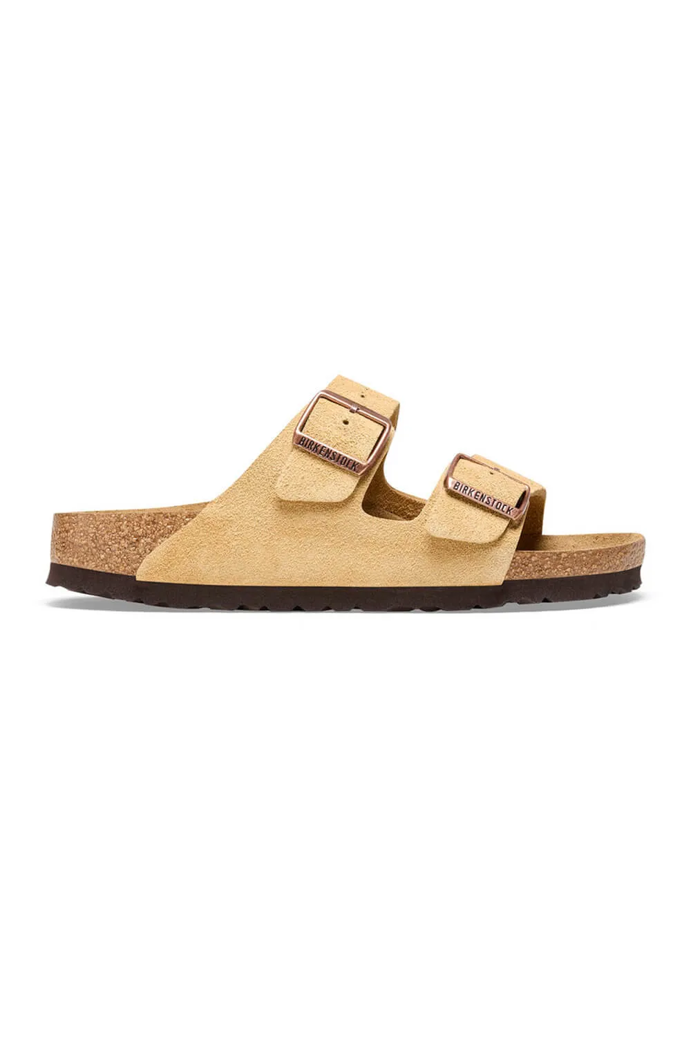 Birkenstock Arizona Suede Sandals in Latte Cream | 1026190
