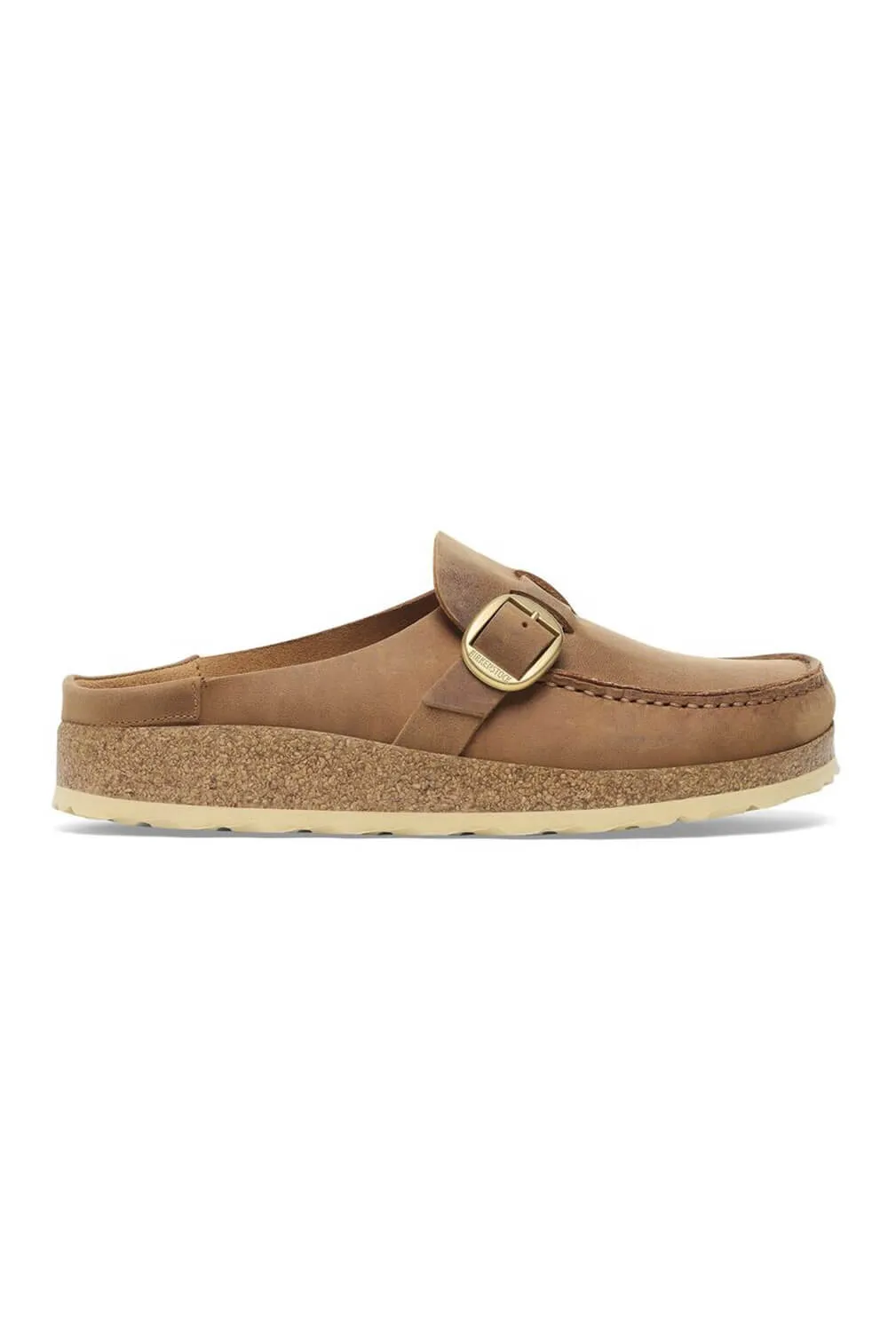 Birkenstock Buckley Oiled Leather Mules for Women in Cognac | 1024028