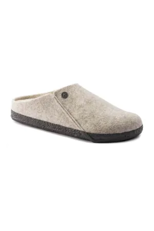Birkenstock Zermatt Wool Felt Shearling Slippers for Women in Eggnog | 1020029