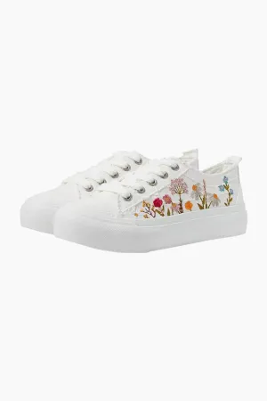 Blowfish Malibu Sadie-Sun Floral Sneakers for Women in White | ZS-1698-999