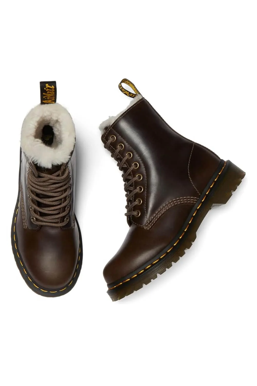 Dr. Martens 1460 Pascal Serena Orleans for Women in Dark Khaki | 32019777