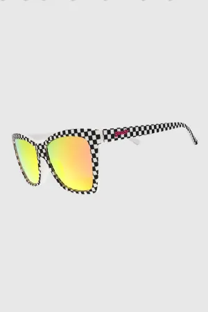 goodr Carl’s Diner Server with Checkered Past Sunglasses in Black/White Checker | G00397-PG-PK1-RF