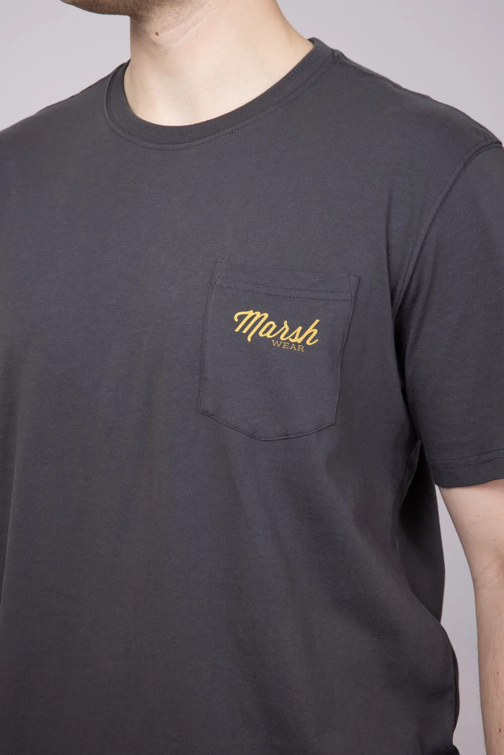 Marsh Wear Clutch Fish T-Shirt for Men in Ash | MWT1097-ASH