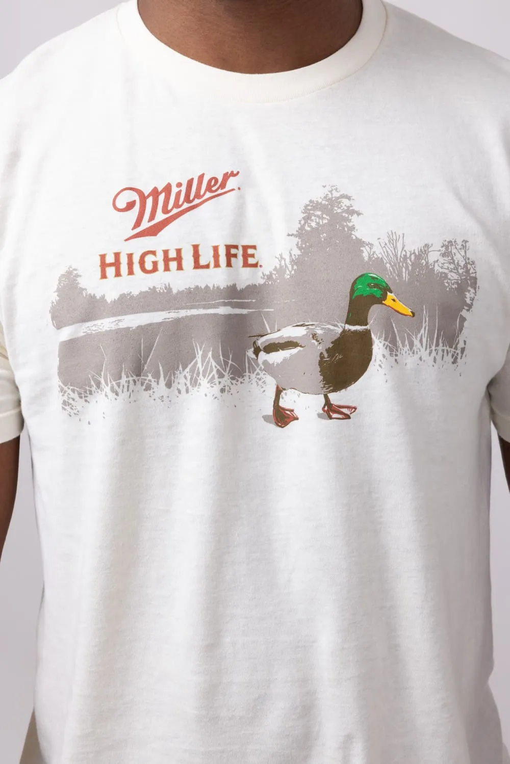 Miller Wildlife Duck T-Shirt for Men in Cream | 16148_608A-CREAM