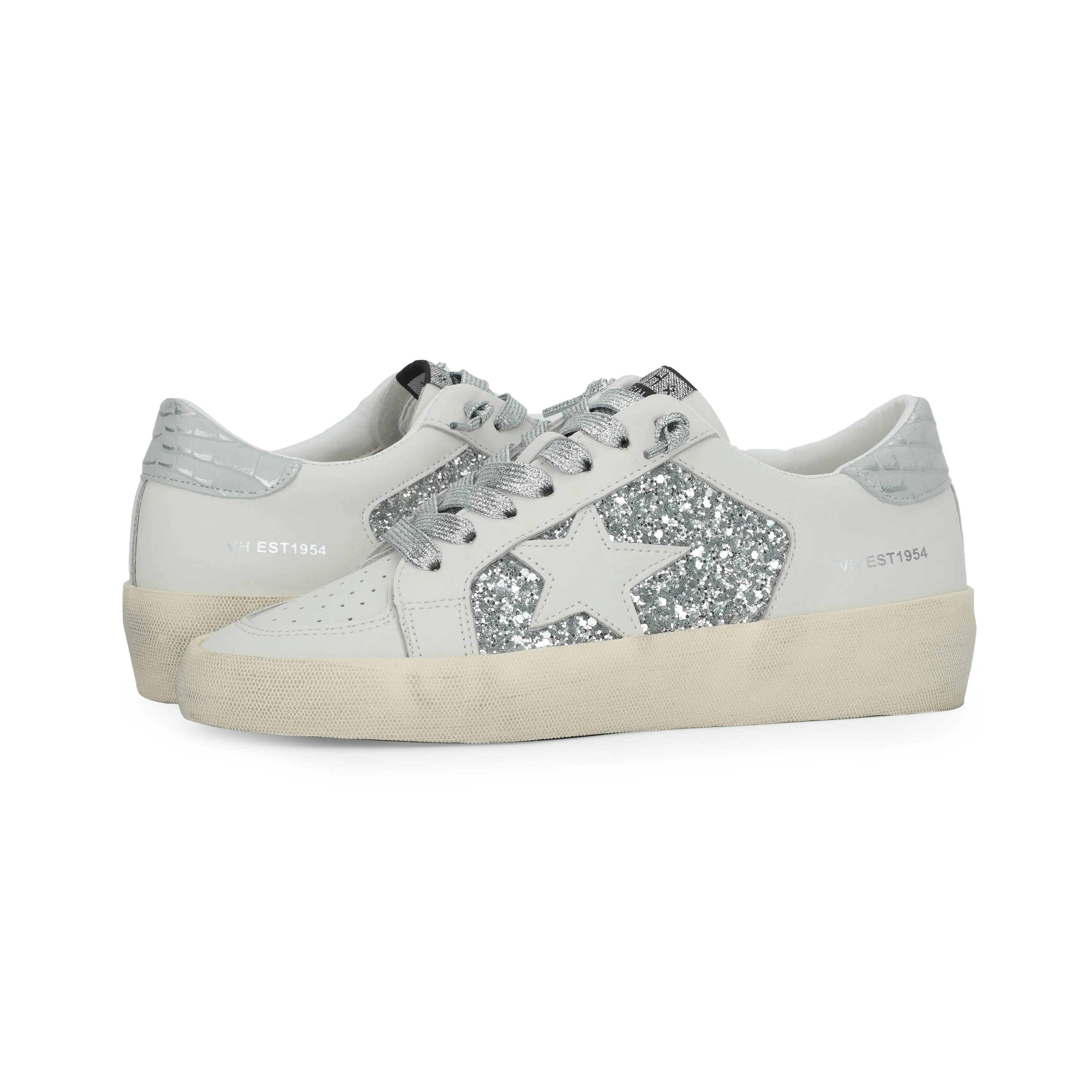 REFLEX 20 - WHITE GLITTER SILVER CROCO
