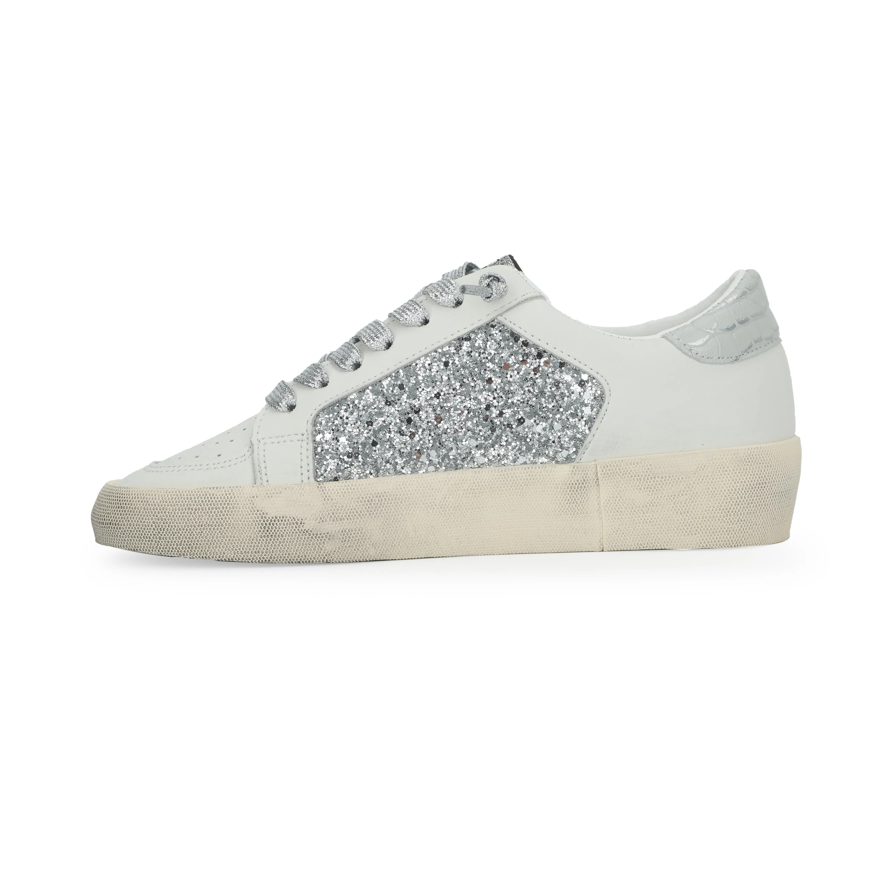 REFLEX 20 - WHITE GLITTER SILVER CROCO