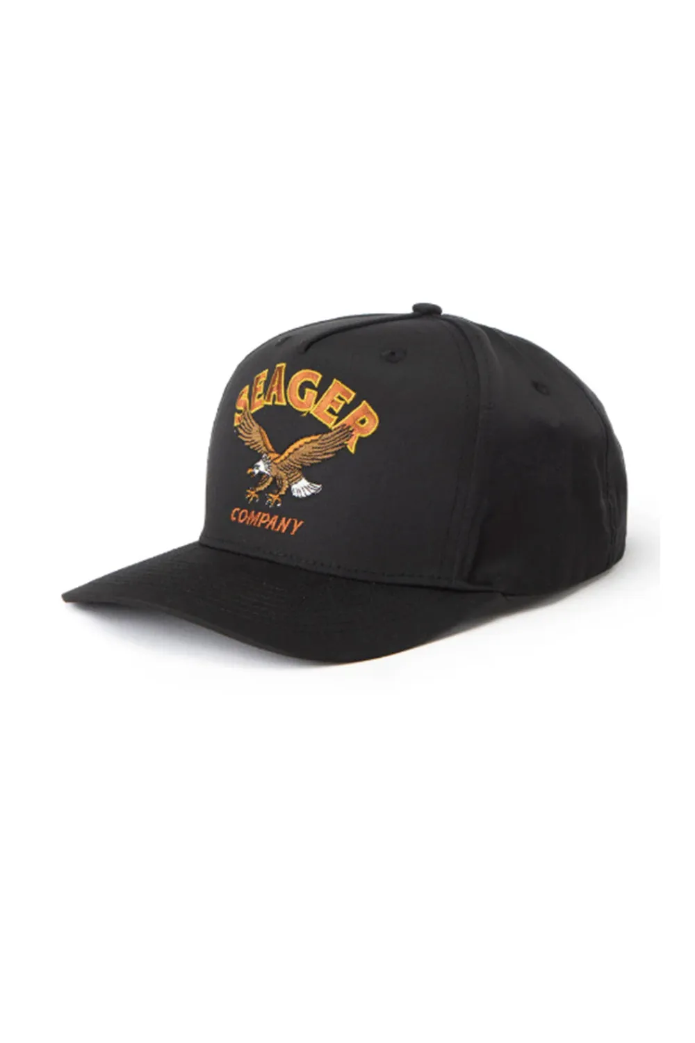 Seager Bradley Snapback Hat for Men in Black | MHS23BRADBLK