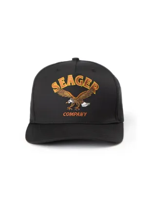 Seager Bradley Snapback Hat for Men in Black | MHS23BRADBLK
