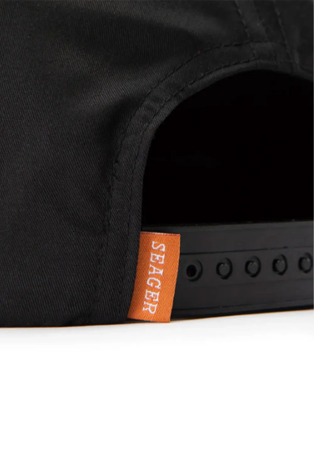 Seager Bradley Snapback Hat for Men in Black | MHS23BRADBLK