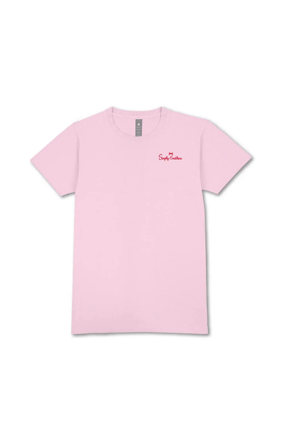 Simply Southern Youth Cow Logo T-Shirt for Girls in Light Pink | YTH-SS-COWLOGO-LTPINK