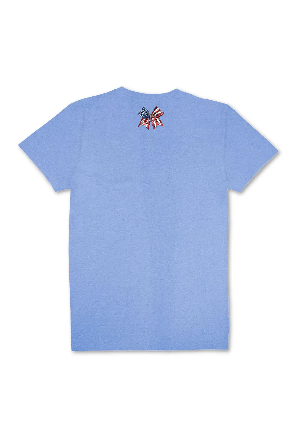 Simply Southern Youth Sweet Land Of Liberty T-Shirt for Girls in Wave Blue | YTH-SS-DOGLIBERTY-WAVE