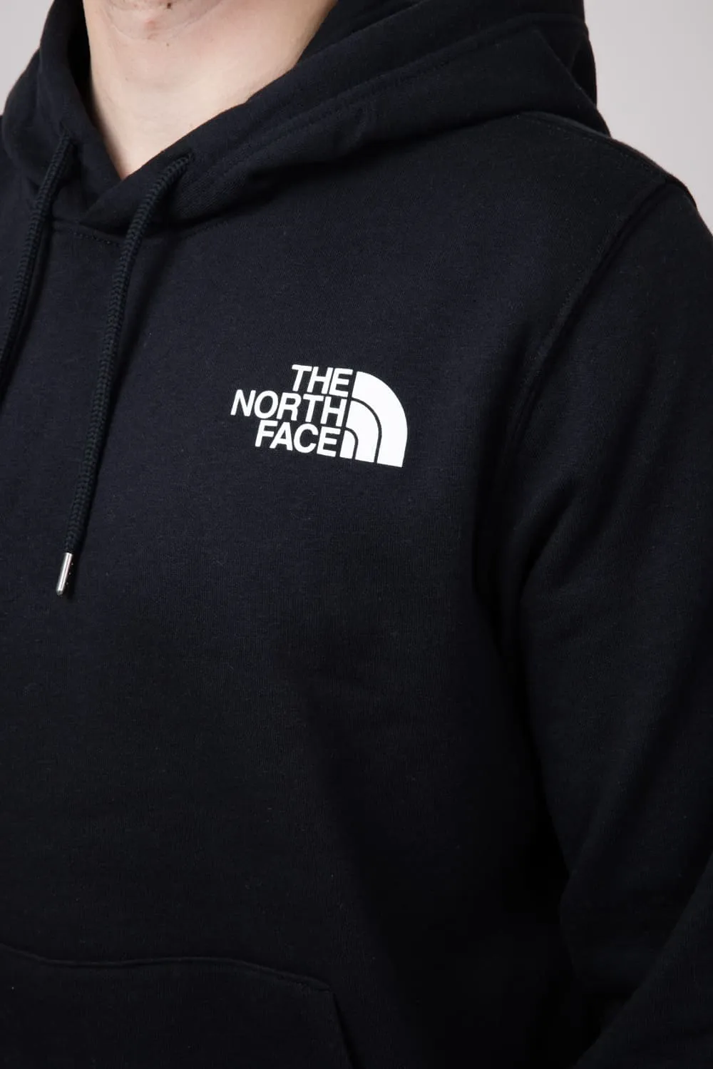 The North Face Box Logo Hoodie for Men in Black/Yellow | NF0A7UNS-AGG-BLK