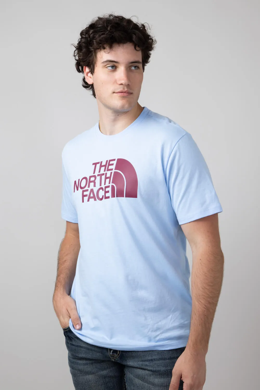 The North Face Half Dome T-Shirt for Men in Cornflower Blue | NF0A812M-1I5-BLU