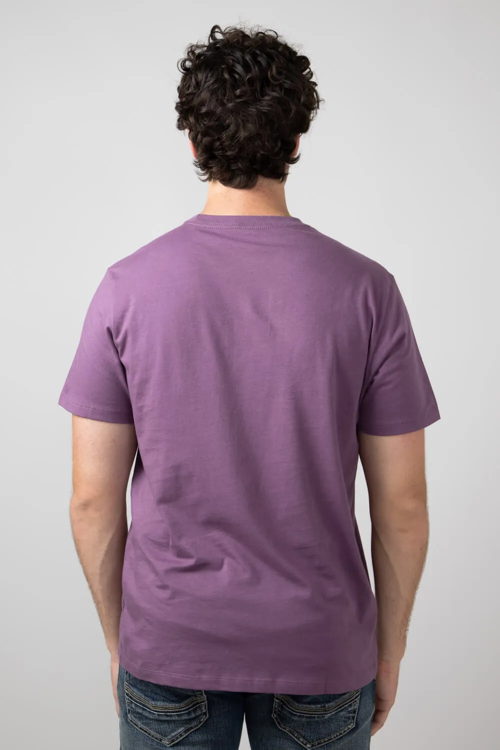 The North Face Half Dome T-Shirt for Men in Midnight Mauve | NF0A812M-1NI-PRPL