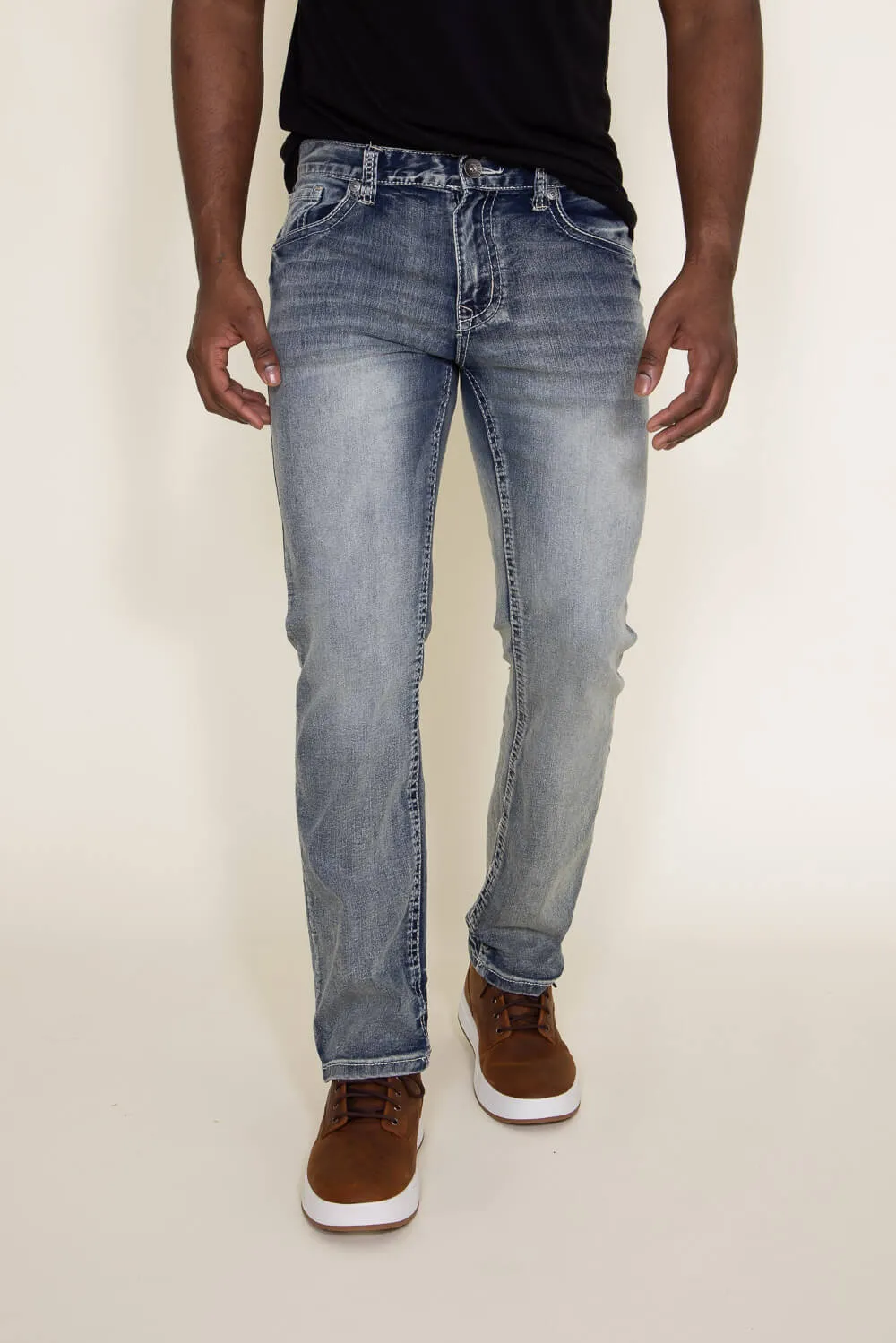 True Luck Kirk Bootcut Stretch Jeans for Men | TL19150019