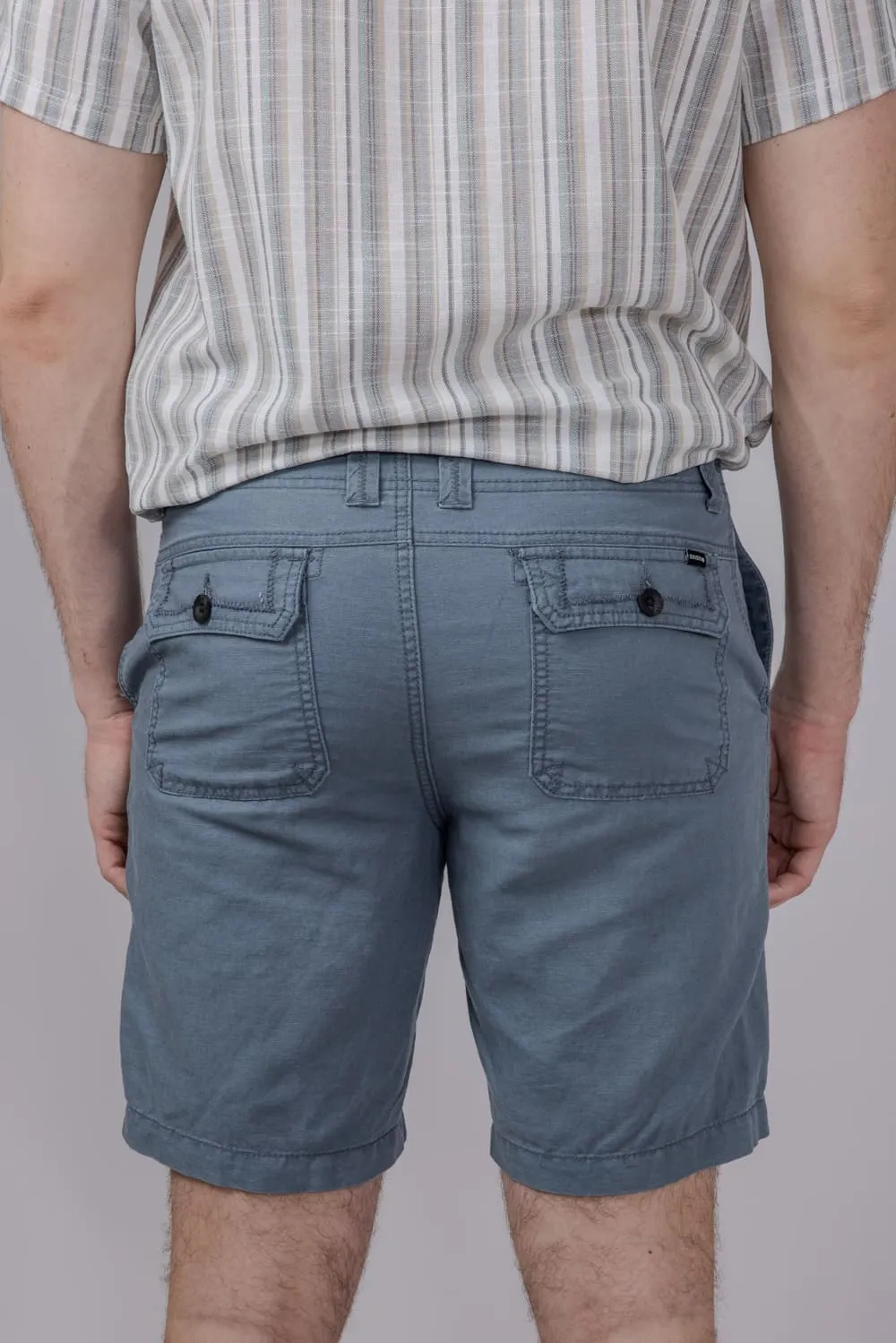 Union Isla Chino Linen 9” Shorts for Men in Gravity | H181R0M-GRAVITY