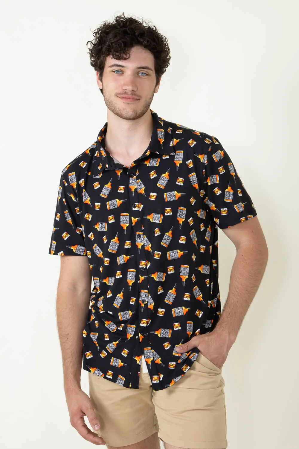 WearFirst Knit Black Jack Shirt for Men in Black Jack | K017A-BLACKJACK