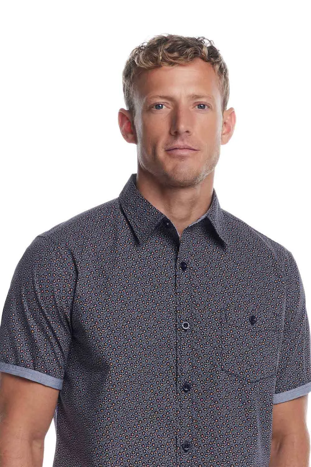 Weatherproof Vintage Cotton Poplin Button Up Shirt for Men in Dress Blues | S2584244GK-DRESS BLUES