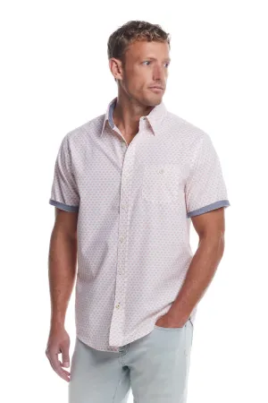 Weatherproof Vintage Cotton Poplin Button Up Shirt for Men in Peach Blossom | S2584244GK-PEACH BLOSSOM