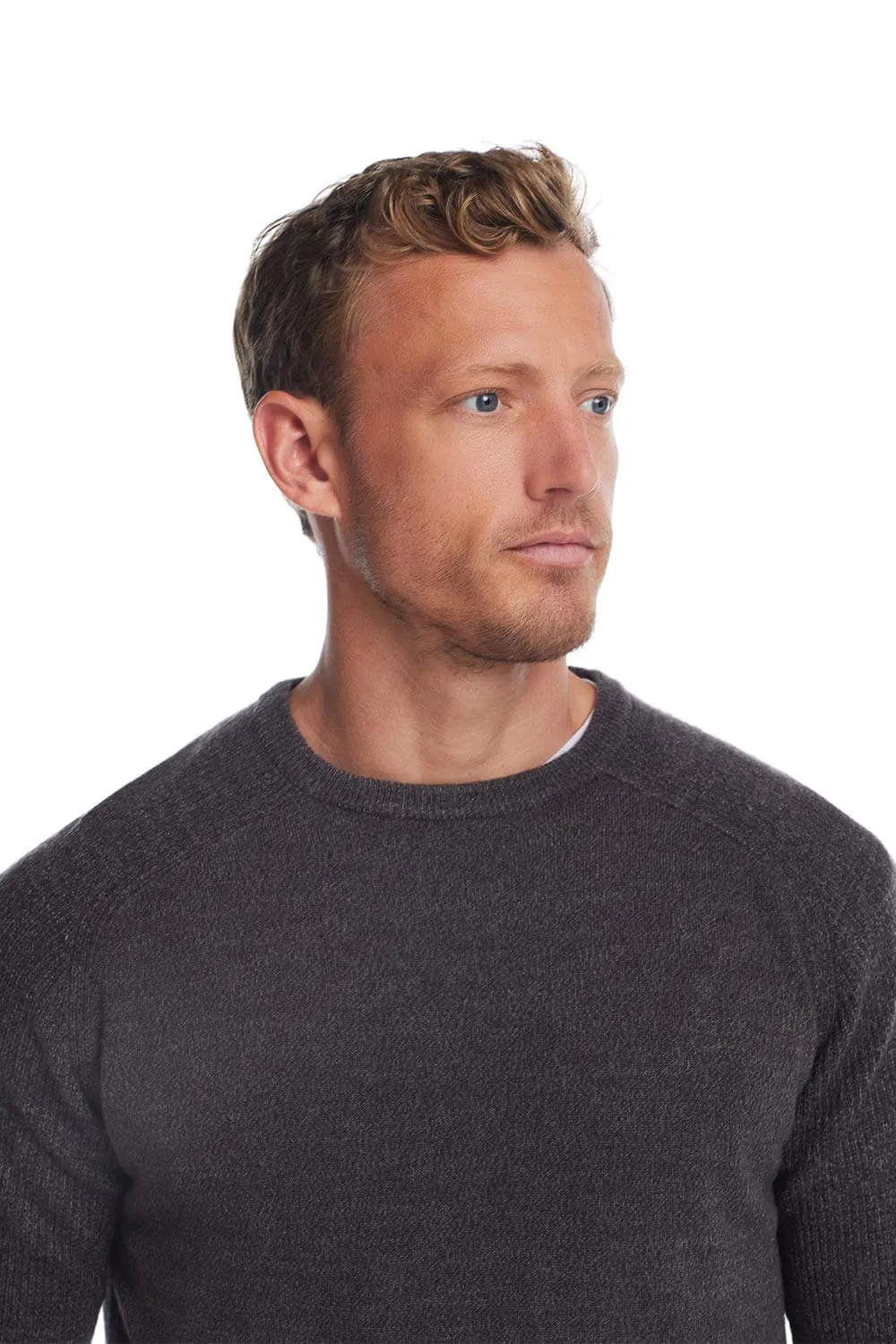 Weatherproof Vintage Raglan Sweater for Men in Pewter Heather | F2440118GK-PEWTERHEATHER