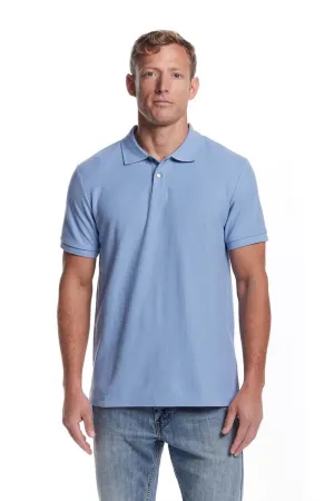 Weatherproof Vintage Structured Pique Polo for Men in Fjord Blue | S2531542GK-FJORD BLUE